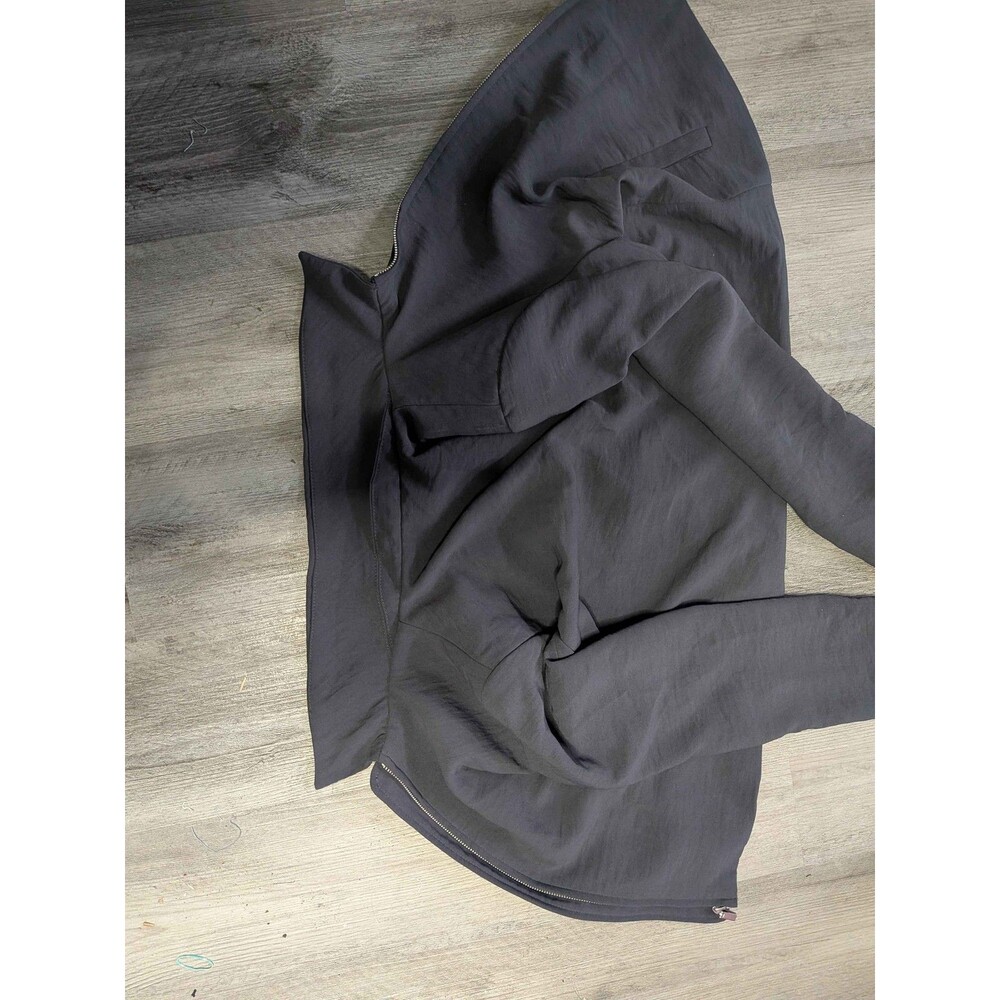 RACHEL ZOE Hoodie Jacket Full Zip Women's Size 6 Dark Gray Lightweight Outerwear